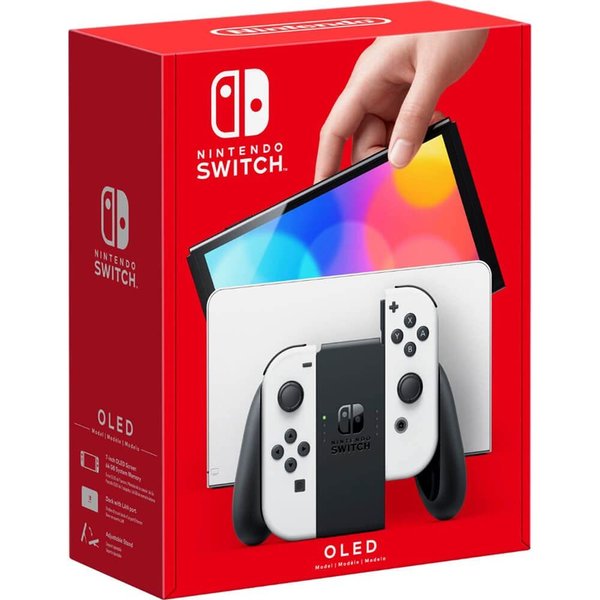 Consola Nintendo Switch Versión OLED Blanca/ Incluye Base/ 2 Mandos Joy-Con